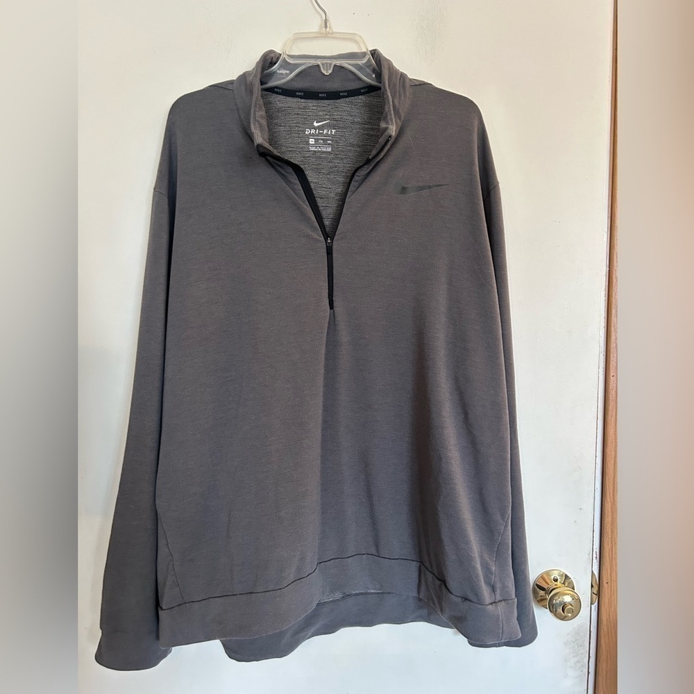 Nike Mem's Quarter Zip DRI – FIT XXL black and gray jacket